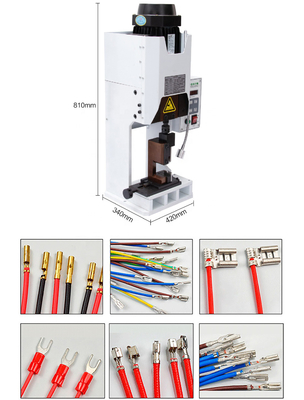 Spellafili elettrotecnici del muto della macchina della stampa di Pin Terminal Connector Cable Crimping