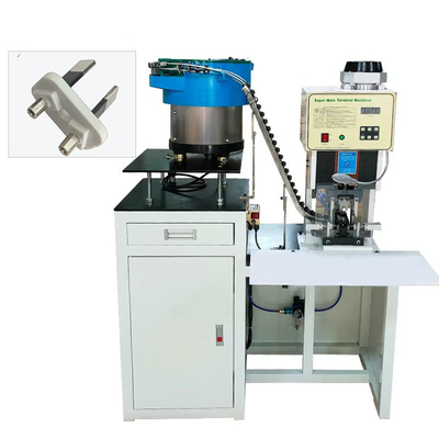 2.0T Alimentazione automatica di piastre vibranti 3 pin 2 pin plug terminale del cavo di alimentazione plug Cable Crimping Machine