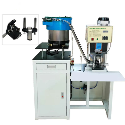 2.0T Alimentazione automatica di piastre vibranti 3 pin 2 pin plug terminale del cavo di alimentazione plug Cable Crimping Machine