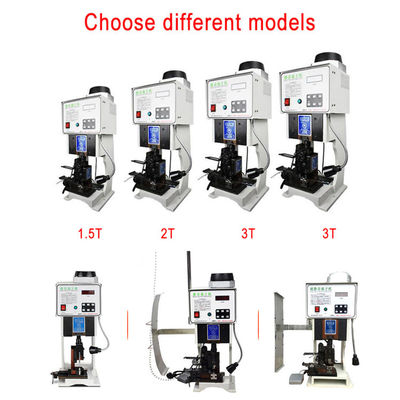 Semi-Automatic Terminal Crimping Machine with 0.75KW Motor Power 15KN Pressing Ability and 220V 50Hz Power Supply