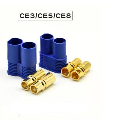 EC8 EC5 EC3  Connector Battery Device Connector Male & Female 5.0mm Gold Plated Connector with Blue Plastic Housing