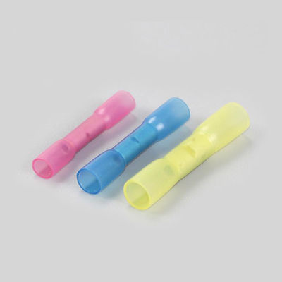 220PCS PE Double Splice Tube Butt Shrinkable Terminal Insulated Crimp Heat Shrink Wire Connector Kit