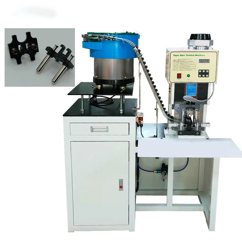 2.0T Alimentazione automatica di piastre vibranti 3 pin 2 pin plug terminale del cavo di alimentazione plug Cable Crimping Machine