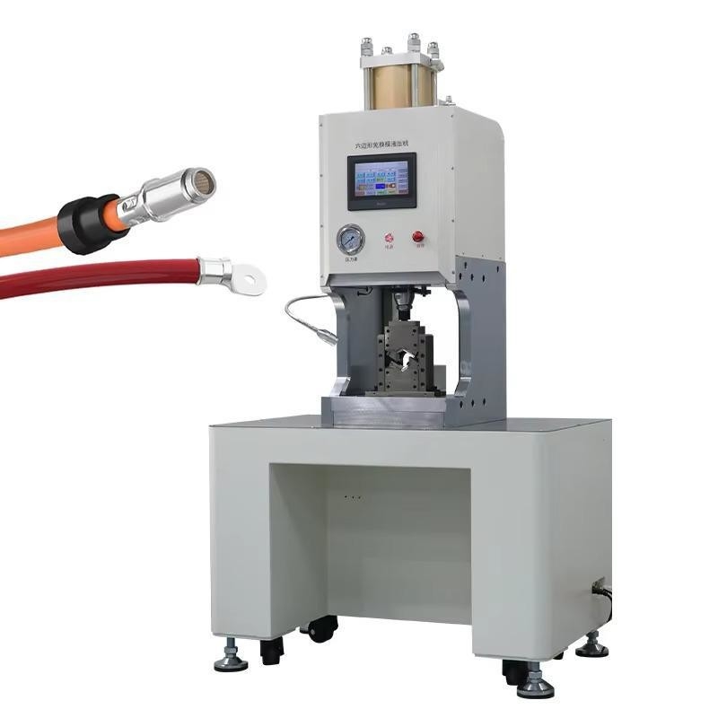 20 tonnellate Profil esagonale Copper Eyelet Crimping Machine Equipaggiamento per la produzione di cavi terminali da 10 a 120 mmq
