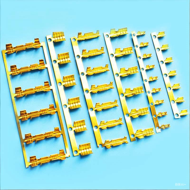 Non Insulated Brass Butt Connector ISO9001:2015 Certified U Shape Double Crimp Wire Terminal for Automotive Applications